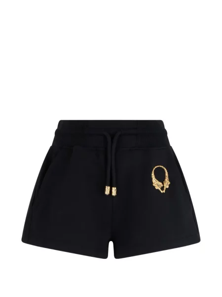 Pantaloni scurți Roberto Cavalli cu dungi de tigru cu cordon negru