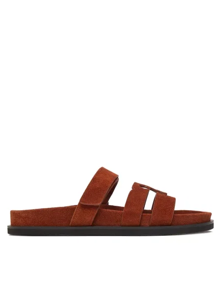 Pantofle Tory Burch béžové