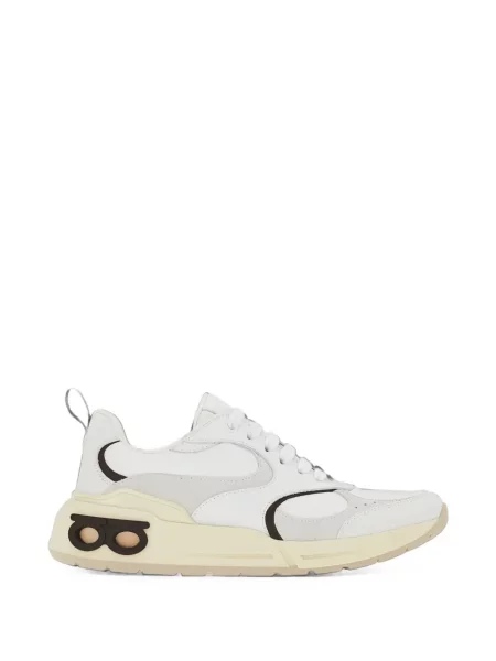 Sneakerși Ferragamo cu autograf alb