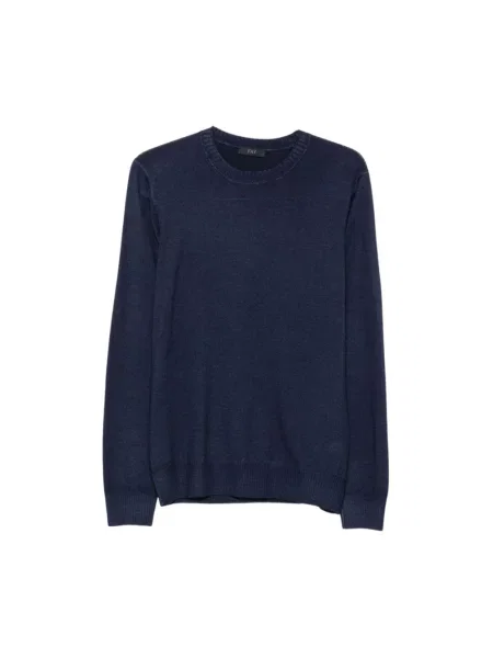 Sweter Fay wełniany niebieski