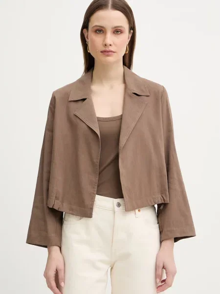 Marella blazer din amestec de in MLMPALCHI maro