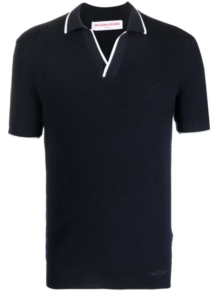 Polo Orlebar Brown cu dungi albastru