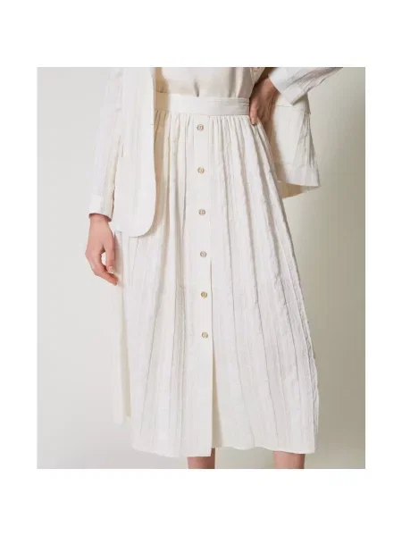 Spódnica midi Twinset beżowa