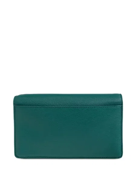 Кожена чанта тип портмоне Kurt Geiger London зелено