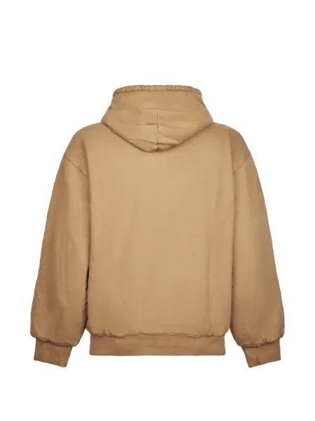 Hanorac cu glugă Carhartt Wip cu autograf maro