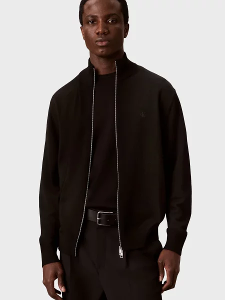 Вовняний кардиган Calvin Klein чорний