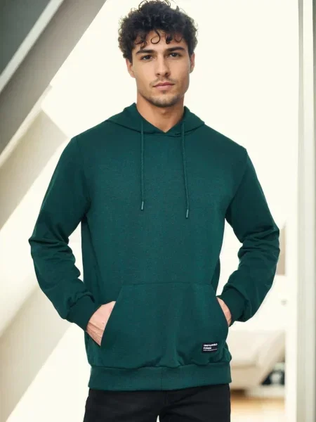 Pulover Dewberry s kapuco zelena