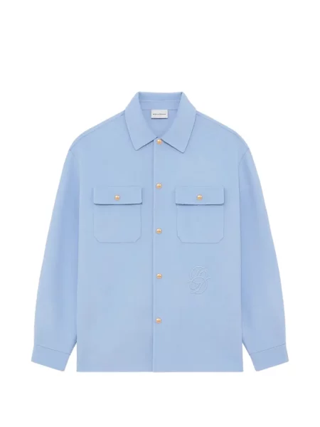 Риза с яке Drôle De Monsieur синьо