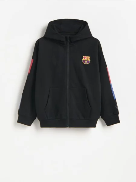 Reserved Mikina FC Barcelona čierna