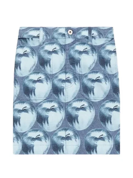 Fustă din denim Kenzo albastru