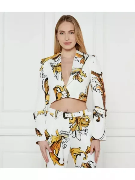 Versace Jeans Couture Sacou | Cropped Fit alb