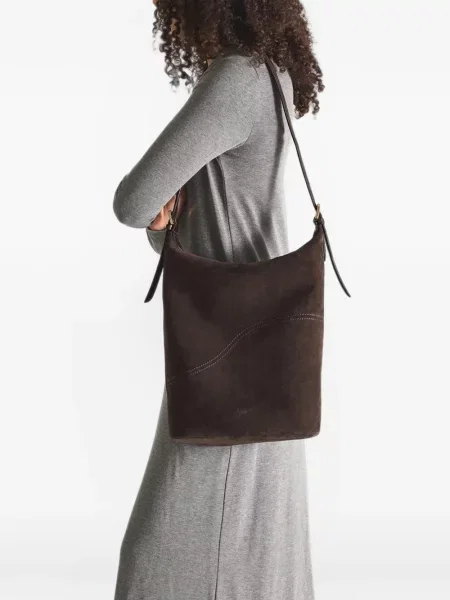 Geantă Atp Atelier din piele de căprioară maro