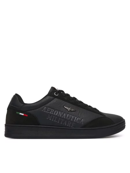 Sneakersy Aeronautica Militare čierna