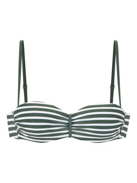 VENICE BEACH Sutien costum de baie verde alb