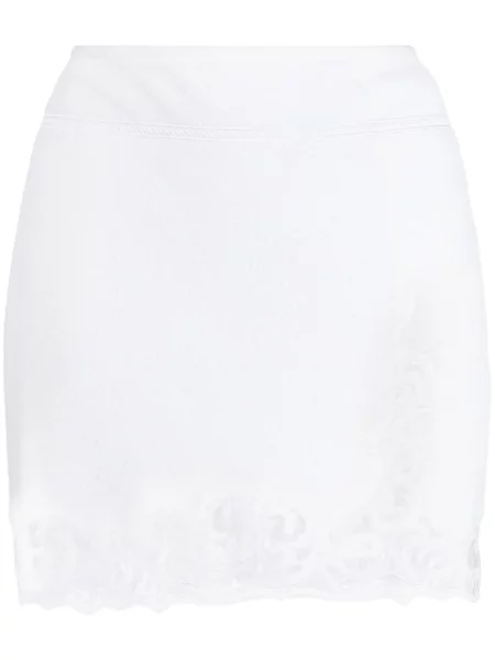 Fustă Alexander Wang din dantelă alb