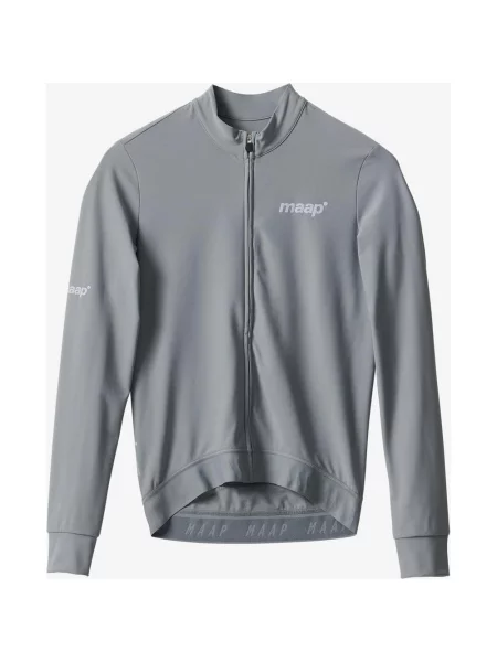 Koszulka rowerowa MAAP Training Thermal z długim rękawem dym S szary