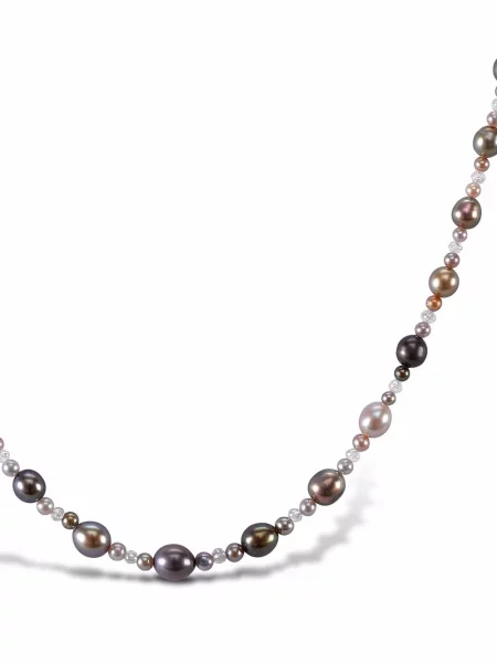 Retro bílé zlato diamant náhrdelník Pragnell Vintage bílý