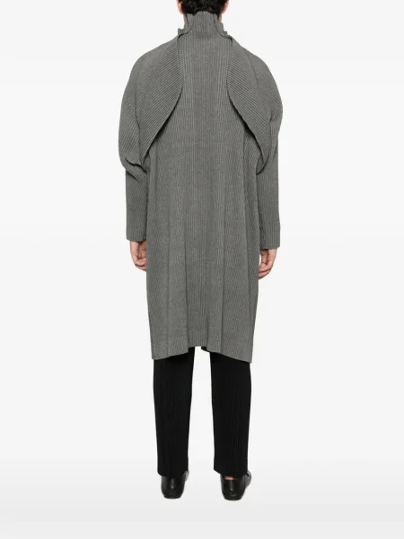 Плисирано палто Homme Plissé Issey Miyake сиво