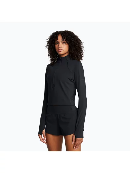 Longsleeve do biegania Under Armour Launch Elite Half Zip black/reflective czarny