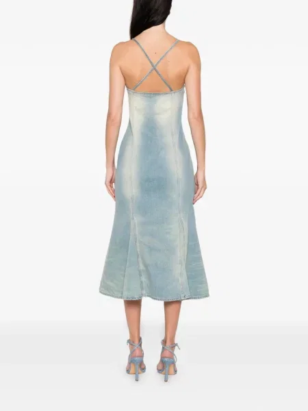 Rochie Blumarine cu tepi cu crăpătură de costum albastru