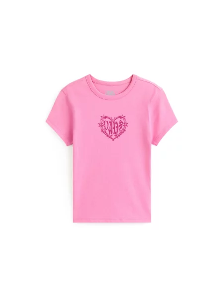 VANS Tricou Barbed Heart / magenta roz