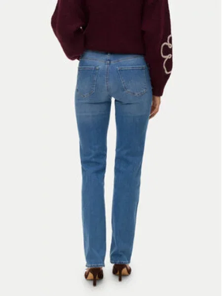 Vero Moda Džinsai Flash Straight Fit mėlyna