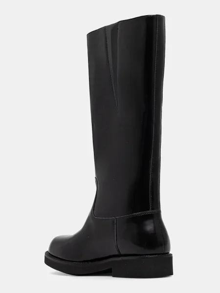 BOSS ghete de piele Eleri cu plat negru