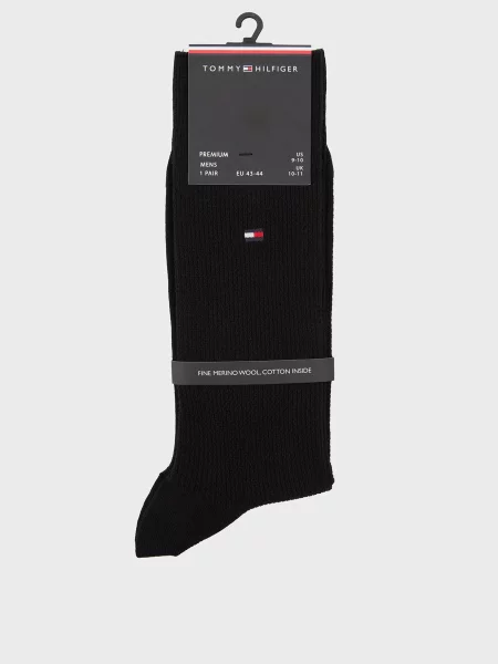 Шерстяные носки Tommy Hilfiger черные