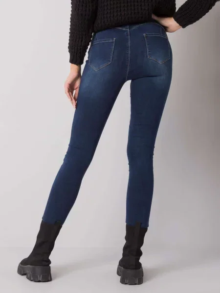 Pantaloni Fashionhunters albastru