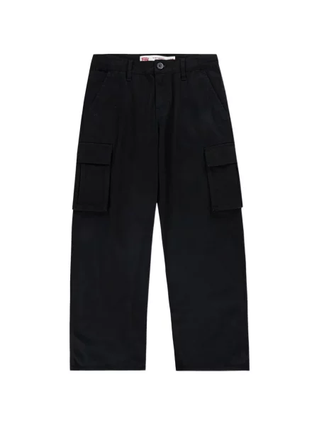 Spodnie cargo dziecięce Levi's czarne