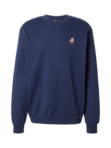 Iriedaily Majica Homeoffice kremna / temno modra / krvavo / vinsko rdeča