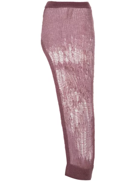 Fustă Rick Owens tricotate violet
