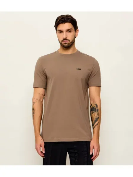 BOSS GREEN Tricou | stretch verde
