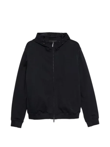 Μπουφάν Emporio Armani με κουκούλα μαύρο