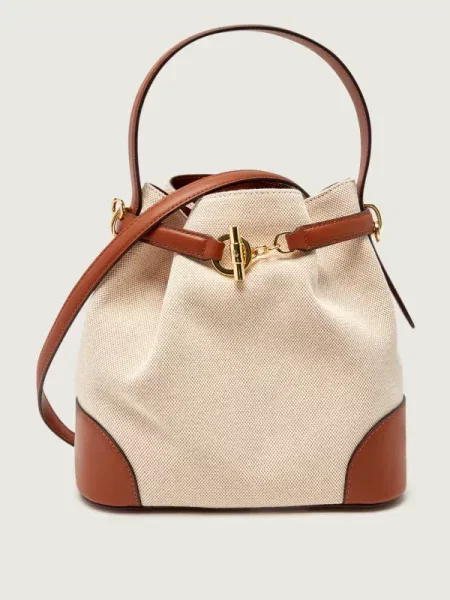 Lauren Ralph Lauren Geantă tip sac / maro coniac bej