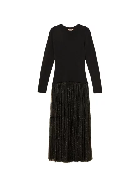 Lung rochie Twinset tricotate negru
