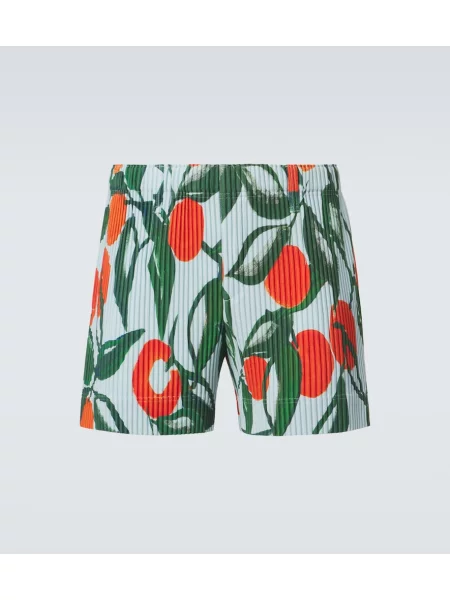 Pantaloni scurți Homme Plisse Issey Miyake cu imagine albastru