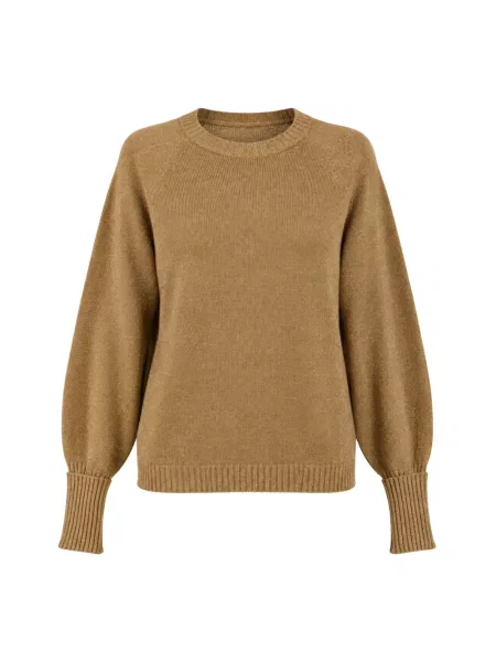 Twinset sweter z wełną brązowy