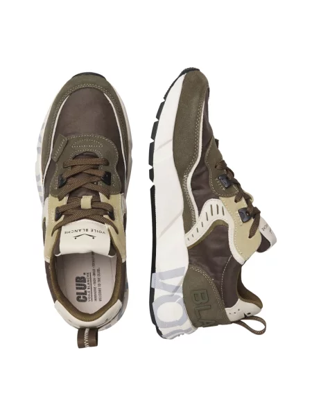 Sneakersy Voile Blanche skórzane zielone
