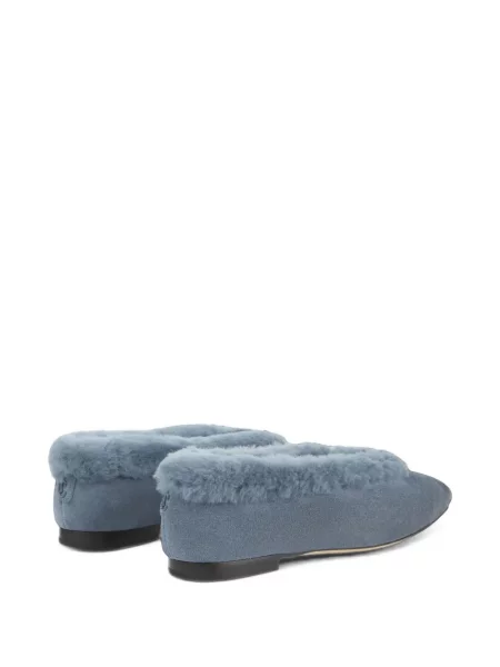 Balerini Jimmy Choo din piele de căprioară albastru