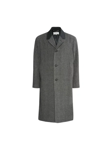 Płaszcz Maison Margiela wełniany szary