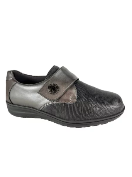 Sneakersy Solidus na rzep szare