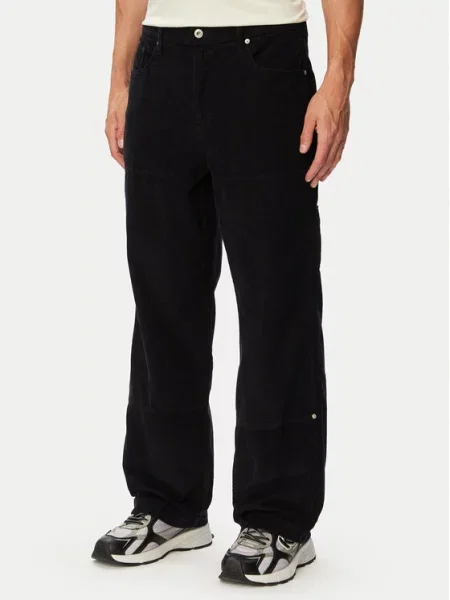 Karl Lagerfeld Jeans spodnie sztruksowe czarne