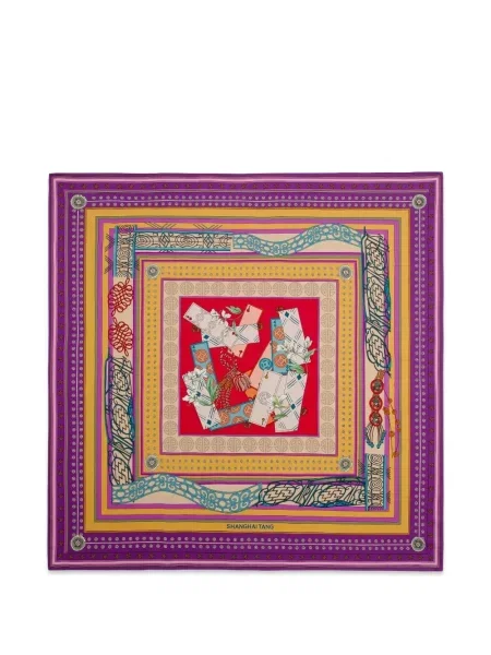 Fular Shanghai Tang cu imagine violet