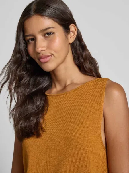 Dzianinowy top Influencer's Choice By P&c* z dekoltem w łódkę