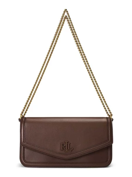 Lauren Ralph Lauren Kožená kabelka hnedá
