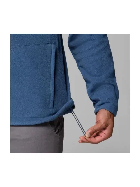 Fleece cipzáras melegítő felső Columbia kék