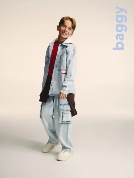 Reserved Blugi baggy albastru