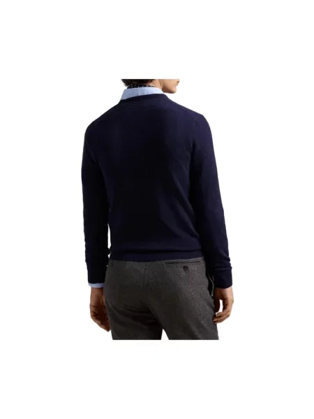 Bluza Polo Ralph Lauren wełniana niebieska