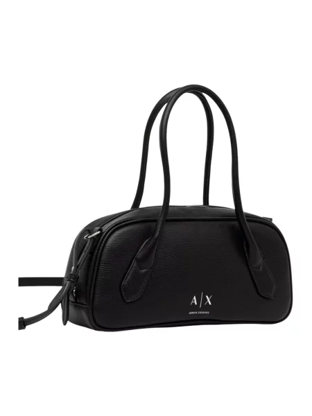 Armani Exchange torebka crossbody z imitacji skóry czarna